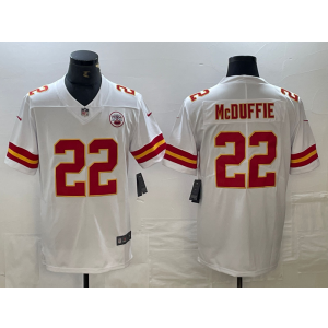 Nike Chiefs 22 McDuffie White Vapor Untouchable Limited Men Jersey