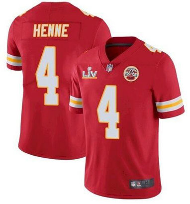 Nike Chiefs 4 Chad Henne Red 2021 Super Bowl LV Vapor Untouchable Limited Jersey Nike Chiefs 4 Chad Henne Red 2021 Super Bowl LV Vapor Untouchable Limited Jersey