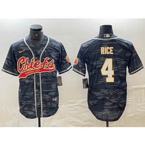 Nike Chiefs 4 Rice Camo Vapor Baseball Limited Men Jersey Nike Chiefs 4 Rice Camo Vapor Baseball Limited Men Jersey