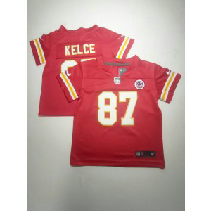 Nike Chiefs 87 Travis Kelce Red Toddler Jersey