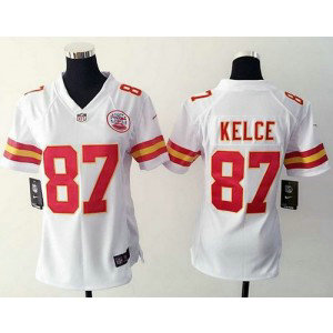 Nike Chiefs 87 Travis Kelce White Women Stitched NFL Jersey Nike Chiefs 87 Travis Kelce White Women Stitched NFL Jersey