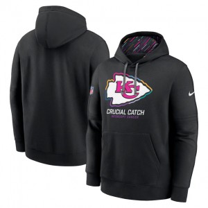 Nike Chiefs Black 2024 Crucial Catch Club Pullover Hoodie