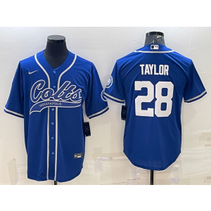 Nike Colts 28 Jonathan Taylor Blue Vapor Baseball Limited Men Jersey Nike Colts 28 Jonathan Taylor Blue Vapor Baseball Limited Men Jersey