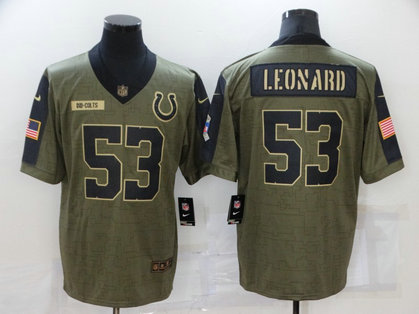 Nike Colts 53 Darius Leonard Olive 2021 Salute To Service Limited Jersey Nike Colts 53 Darius Leonard Olive 2021 Salute To Service Limited Jersey