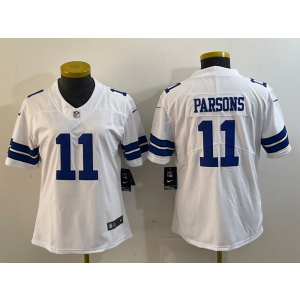 Nike Cowboys 11 Micah Parsons White Vapor Untouchable Limited Youth Jersey