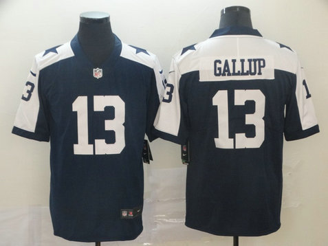 Nike Cowboys 13 Michael Gallup Navy Throwback Vapor Untouchable Limited Jersey Nike Cowboys 13 Michael Gallup Navy Throwback Vapor Untouchable Limited Jersey