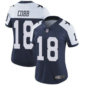 Nike Cowboys 18 Randall Cobb Navy Throwback Vapor Untouchable Limited Women Jersey