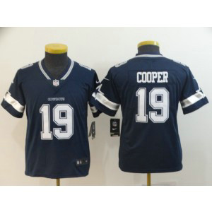 Nike Cowboys 19 Amari Cooper Navy Vapor Untouchable Limited Youth Jersey