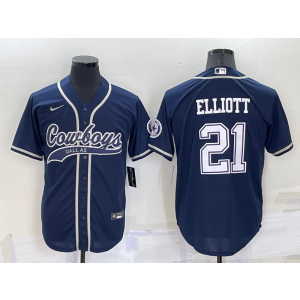 Nike Cowboys 21 Elliott Navy Vapor Baseball Limited Men Jersey Nike Cowboys 21 Elliott Navy Vapor Baseball Limited Men Jersey