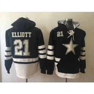 Nike Cowboys 21 Ezekiel Elliott Blue Hoodie Sweatshirt