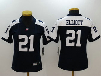 Nike Cowboys 21 Ezekiel Elliott Navy Throwback Women Vapor Untouchable Player Limited Jersey Nike Cowboys 21 Ezekiel Elliott Navy Throwback Women Vapor Untouchable Player Limited Jersey