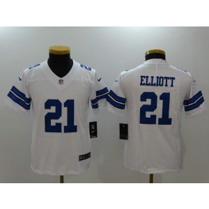 Nike Cowboys 21 Ezekiel Elliott White Vapor Untouchable Limited Youth Jersey