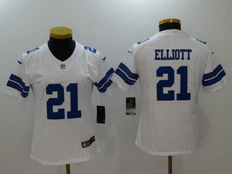 Nike Cowboys 21 Ezekiel Elliott White Women Vapor Untouchable Player Limited Jersey Nike Cowboys 21 Ezekiel Elliott White Women Vapor Untouchable Player Limited Jersey