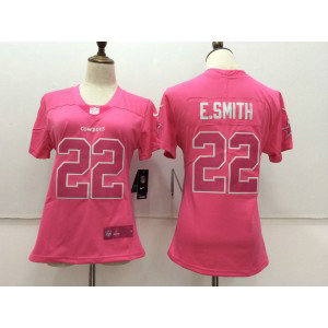 Nike Cowboys 22 Emmitt Smith Pink Fashion Limited Women Jersey Nike Cowboys 22 Emmitt Smith Pink Fashion Limited Women Jersey
