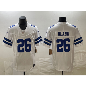 Nike Cowboys 26 DaRon Bland White 2023 F.U.S.E Vapor Limited Men Jersey