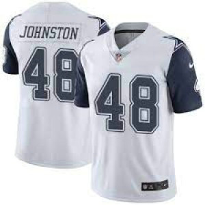 Nike Cowboys 48 Daryl Johnston White Color Rush Limited Men Jersey Nike Cowboys 48 Daryl Johnston White Color Rush Limited Men Jersey