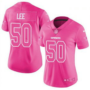 Nike Cowboys 50 Sean Lee Pink Fashion Limited Women Jersey Nike Cowboys 50 Sean Lee Pink Fashion Limited Women Jersey