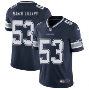 Nike Cowboys 53 Justin March-Lillard Navy Vapor Untouchable Limited Men Jersey Nike Cowboys 53 Justin March-Lillard Navy Vapor Untouchable Limited Men Jersey