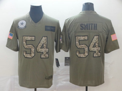 Nike Cowboys 54 Jaylon Smith 2019 Olive Camo Salute To Service Limited Jersey Nike Cowboys 54 Jaylon Smith 2019 Olive Camo Salute To Service Limited Jersey