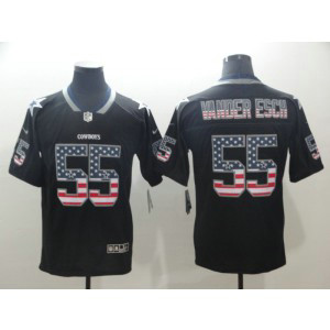 Nike Cowboys 55 Leighton Vander Esch Black USA Flag Fashion Limited Men Jersey Nike Cowboys 55 Leighton Vander Esch Black USA Flag Fashion Limited Men Jersey