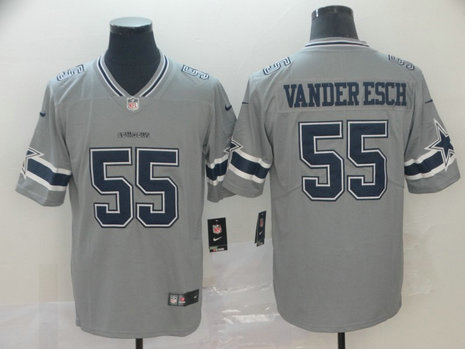 Nike Cowboys 55 Leighton Vander Esch Gray Inverted Legend Limited Jersey Nike Cowboys 55 Leighton Vander Esch Gray Inverted Legend Limited Jersey