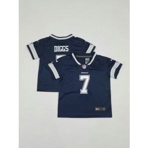 Nike Cowboys 7 Diggs Blue Toddler Jersey