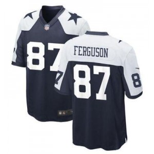 Nike Cowboys 87 Jake Ferguson Thanksgiving Vapor Untouchable Limited Men Jersey