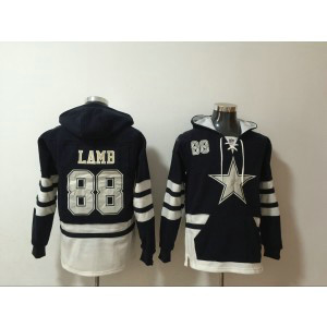 Nike Cowboys 88 CeeDee Lamb Blue Hoodie Sweatshirt