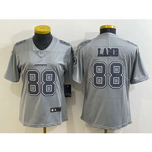 Nike Cowboys 88 CeeDee Lamb Grey Vapor Limited Women Jersey Nike Cowboys 88 CeeDee Lamb Grey Vapor Limited Women Jersey