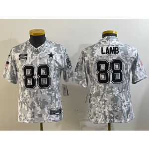 Nike Cowboys 88 Lamb Arctic Camo 2024 F.U.S.E. Salute to Service Limited Youth Jersey