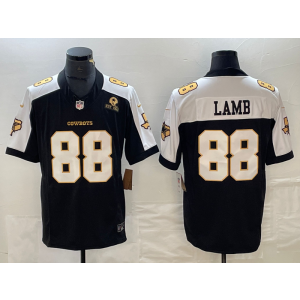 Nike Cowboys 88 Lamb Blue Thanksgiving Gold 2023 F.U.S.E Vapor Limited Men Jersey