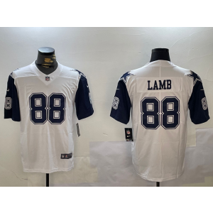 Nike Cowboys 88 Lamb White Color Rush Vapor Limited Men Jersey