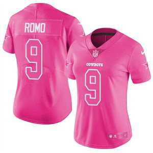 Nike Cowboys 9 Tony Romo Pink Fashion Limited Women Jersey Nike Cowboys 9 Tony Romo Pink Fashion Limited Women Jersey