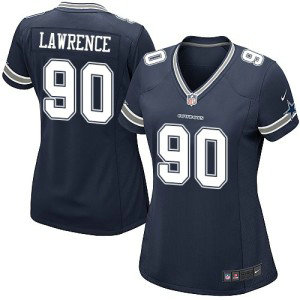 Nike Cowboys 90 Demarcus Lawrence Navy Blue Game Women Jersey Nike Cowboys 90 Demarcus Lawrence Navy Blue Game Women Jersey