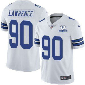 Nike Cowboys 90 Demarcus Lawrence White With Est 1960 Patch Limited Men Jersey Nike Cowboys 90 Demarcus Lawrence White With Est 1960 Patch Limited Men Jersey