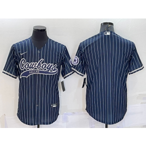 Nike Cowboys Blank Navy Vapor Baseball Limited Men Jersey Nike Cowboys Blank Navy Vapor Baseball Limited Men Jersey