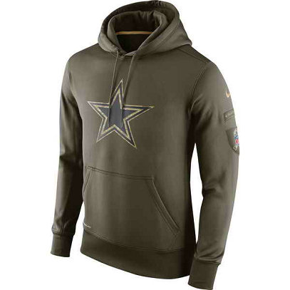 Nike Cowboys Green Salute To Service Hoodie