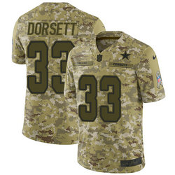 Nike Dallas Cowboys #33 Tony Dorsett Camo Men's Stitched NFL Limited 2018 Salute To Service Jersey Nike Dallas Cowboys #33 Tony Dorsett Camo Men's Stitched NFL Limited 2018 Salute To Service Jersey