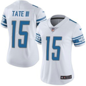 Nike Detroit Lions 15 Golden Tate III White Vapor Untouchable Limited Women Jersey Nike Detroit Lions 15 Golden Tate III White Vapor Untouchable Limited Women Jersey