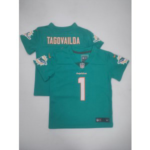 Nike Dolphins 1 Tua Tagovailoa Aqua Toddler Jersey