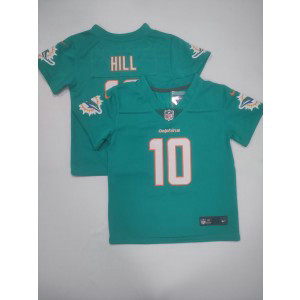 Nike Dolphins 10 Tyreek Hill Aqua Toddler Jersey