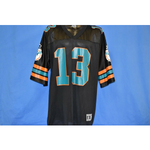 Nike Dolphins 13 Dan Marino Black Throwback Men Jersey