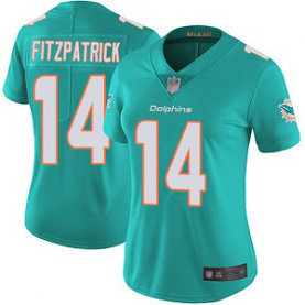 Nike Dolphins 14 Ryan Fitzpatrick Aqua Vapor Untouchable Limited Women Jersey