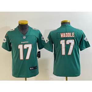 Nike Dolphins 17 Waddle Aqua Vapor Untouchable Limited Youth Jersey