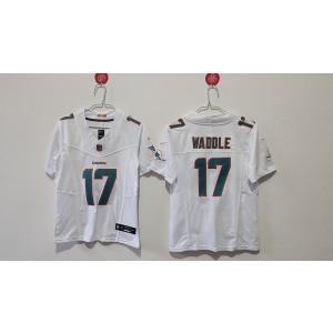 Nike Dolphins 17 Waddle White F.U.S.E. Vapor Limited Youth Jersey