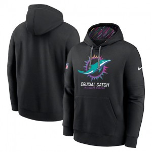 Nike Dolphins Black 2024 Crucial Catch Club Pullover Hoodie
