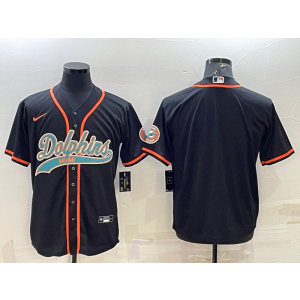 Nike Dolphins Blank Black Vapor Baseball Limited Men Jersey Nike Dolphins Blank Black Vapor Baseball Limited Men Jersey