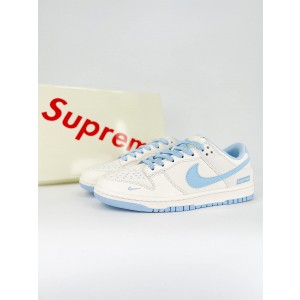 Nike Dunk White blue Supreme Shoes
