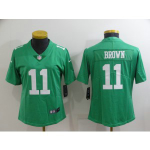 Nike Eagles 11 A. J. Brown Green Vapor Limited Women Jersey Nike Eagles 11 A. J. Brown Green Vapor Limited Women Jersey