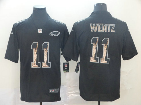 Nike Eagles 11 Carson Wentz Black Statue Of Liberty Limited Jersey Nike Eagles 11 Carson Wentz Black Statue Of Liberty Limited Jersey